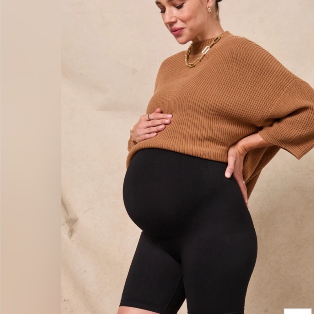 BLANQI Black Maternity High Waisted Leggings